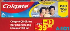 COLGATE ÇÜRÜKLERE KARŞI KORUMA DİŞ MACUNU 150 ML
